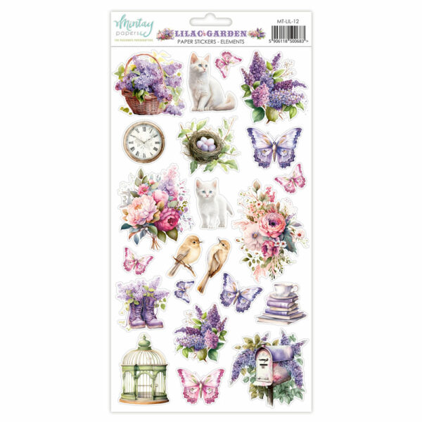 Mintay Lilac Garden 6 X 12 Stickers Elements