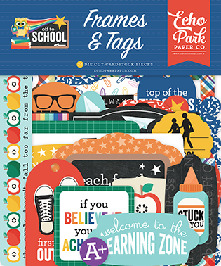 Echo Park Off To School Frames & Tags