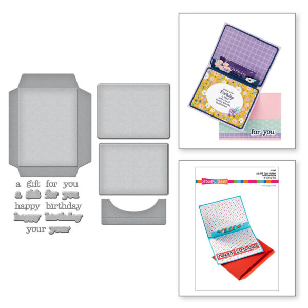 STAMPENDOUS DIE A2 GIFT CARD HOLDER AND ENVELOPE