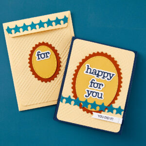 STAMPENDOUS DIE A2 GIFT CARD HOLDER AND ENVELOPE