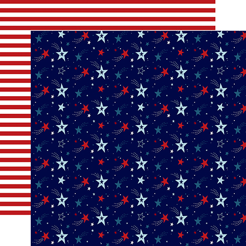 Echo Park Stars & Stripes 12X12 Shooting Stars