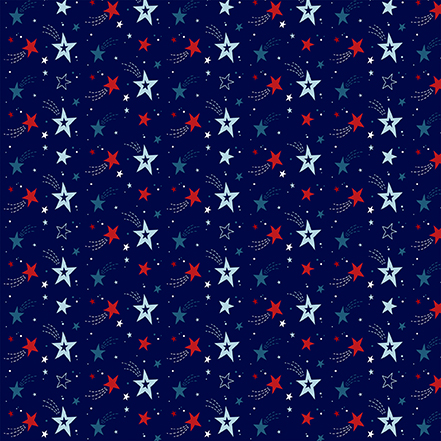 Echo Park Stars & Stripes 12X12 Shooting Stars