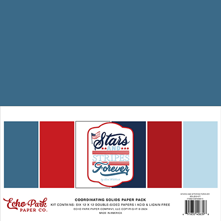 Echo Park Stars & Stripes Forever Solids Kit