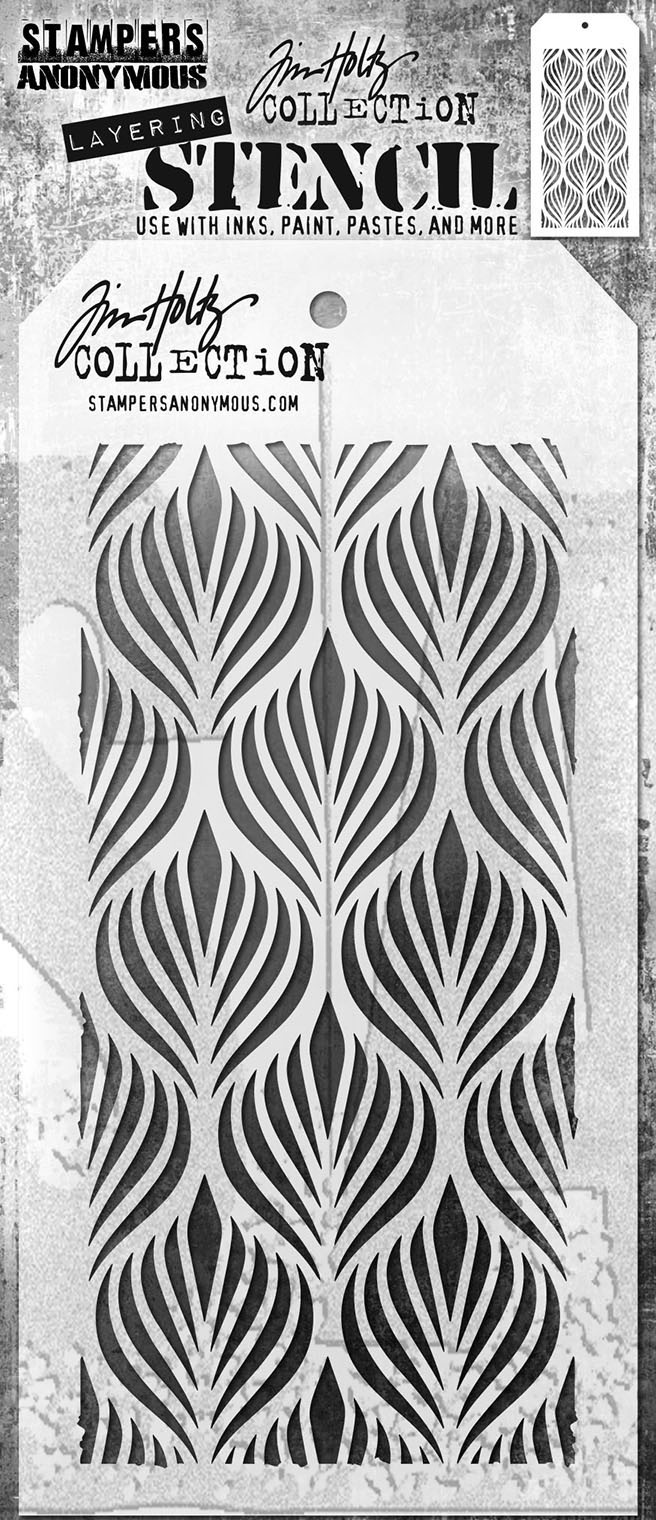 Stamper's Annonymous TH Stencil Deco Feather