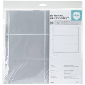 WE R MEMORY KEEPERS RING SLEEVE 12X12 6-4X6 10 PACK