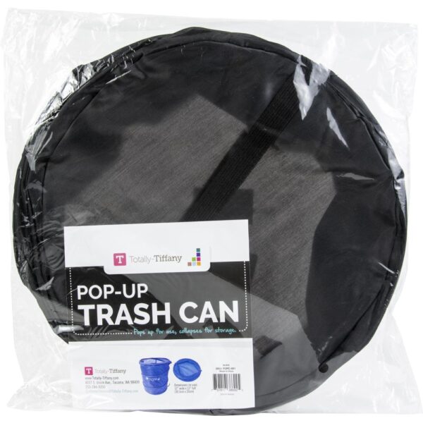 TOTALLY TIFFANY POP-UP TRASH CAN BLACK