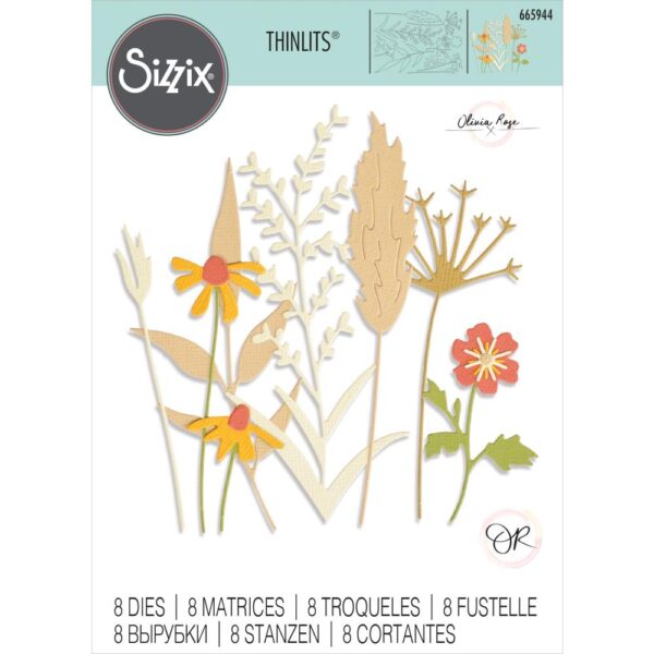 SIZZIX DELICATE AUTUMN STEMS DIE SET