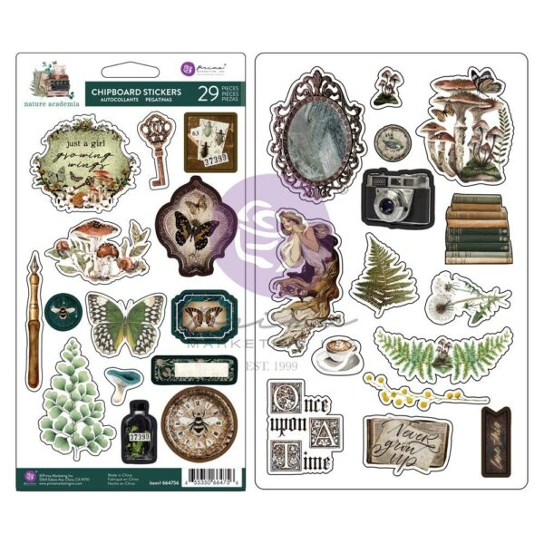 PRIMA NATURE ACADEMIA CHIPBOARD STICKERS