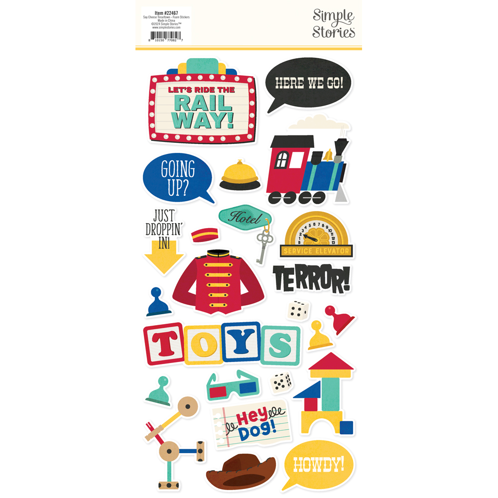 Simple Stories Say Cheese Tinseltown Foam Stickers