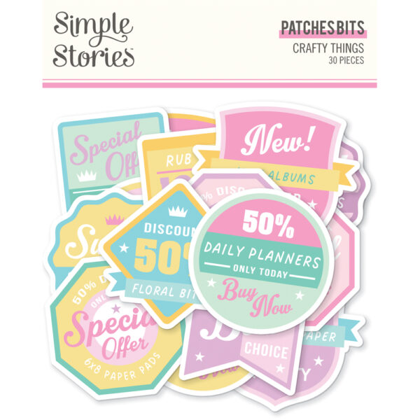 Simple Stories Crafty Things Patches Bits & Pieces