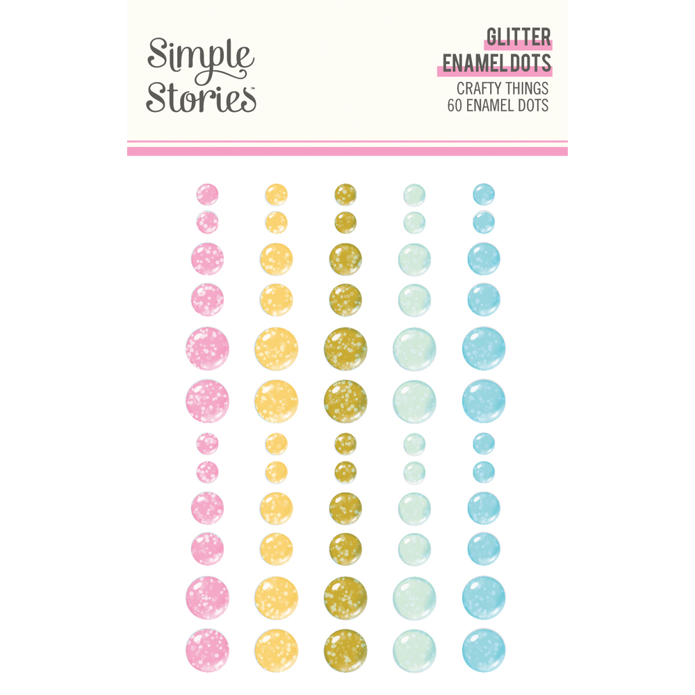 Simple Stories Crafty Things Glitter Enamel Dots