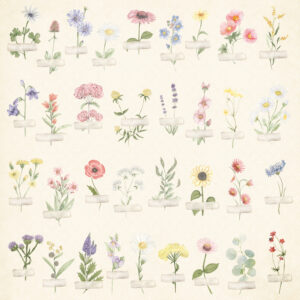 Simple Stories Simple Vintage Meadow Flowers 12X12 Walk in Nature