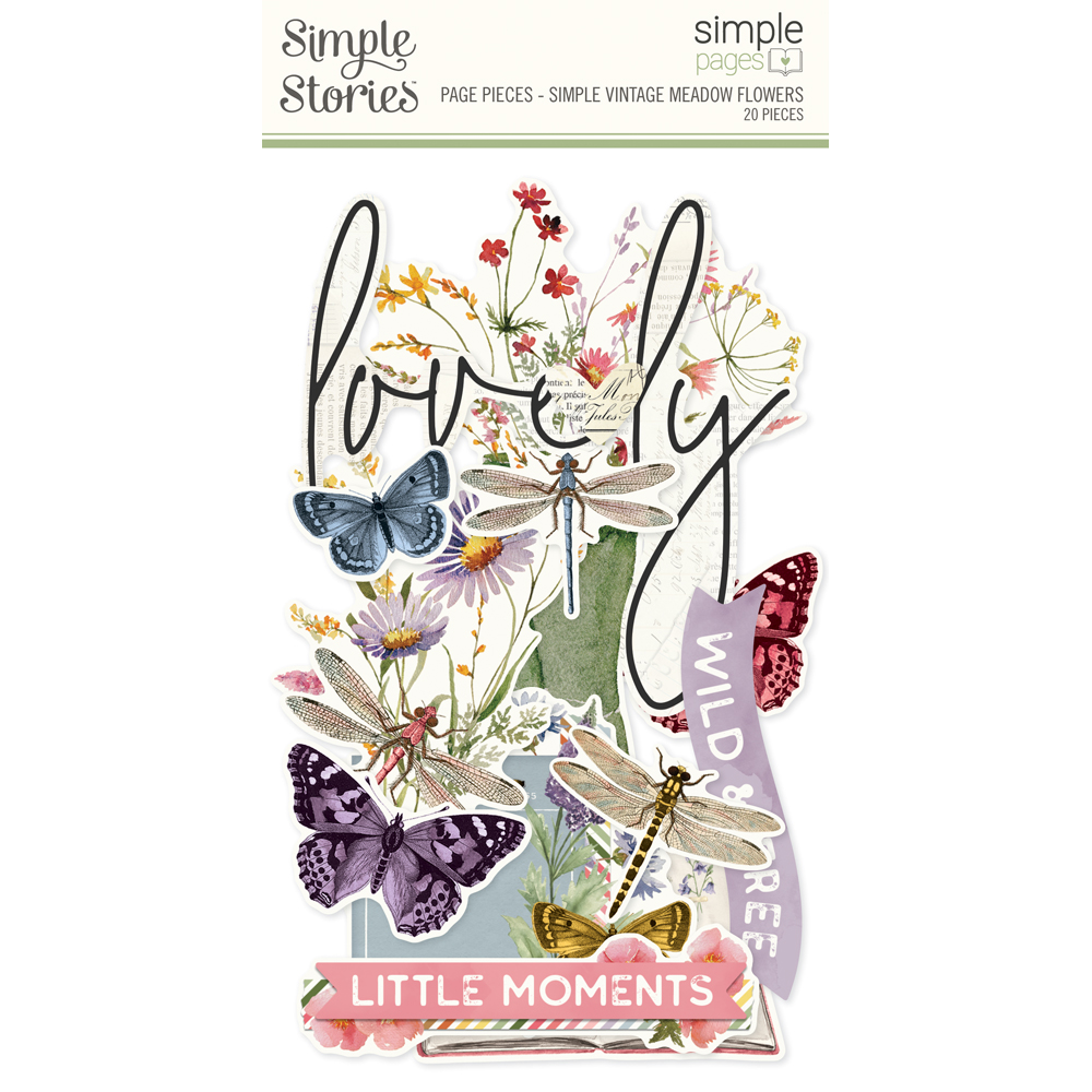 Simple Stories Simple Vintage Meadow Flowers Simple Pages Page Pieces