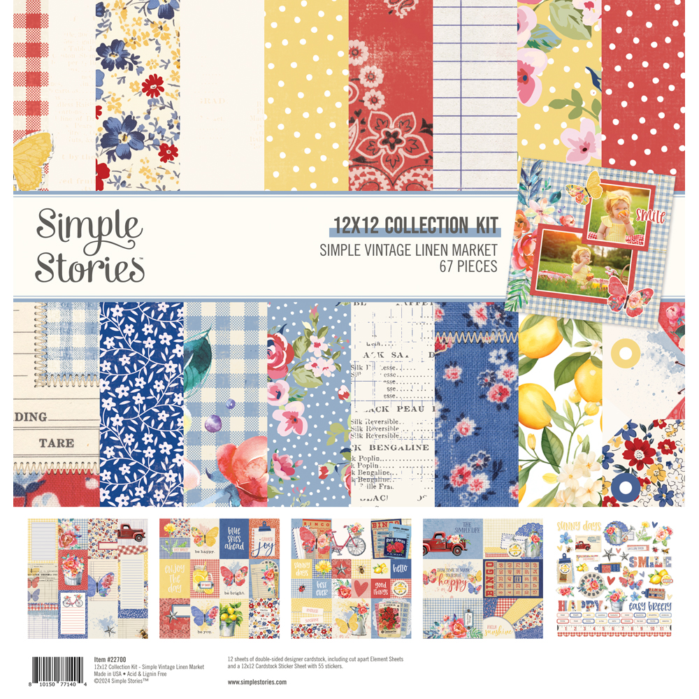Simple Stories Simple Vintage Linen Market Collection Kit