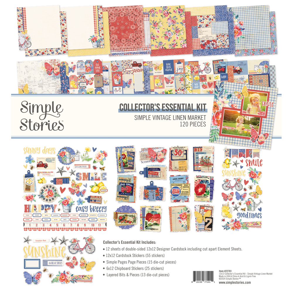 Simple Stories Simple Vintage Linen Market Collectors Essentials Kit