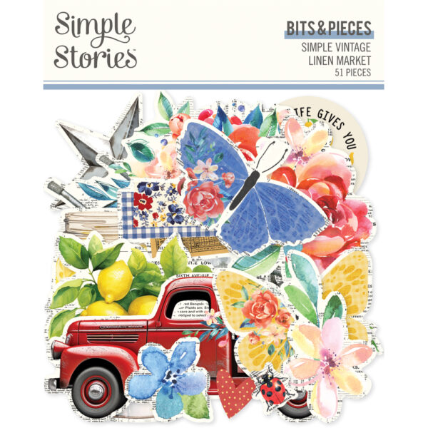 Simple Stories Simple Vintage Linen Market Bits & Pieces