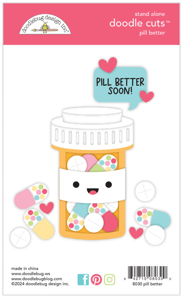 Doodlebug Happy Healing Pill Better Doodle Cuts