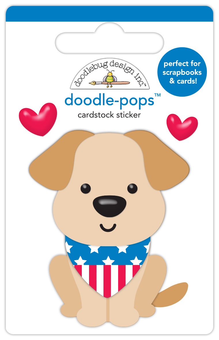 Doodlebug Hometown USA Doodle-pop Patriotic Puppy