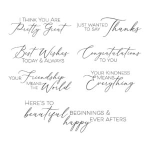 Spellbinders New Beginnings Timeless Sentiments Press Plates From the Timeless Collection