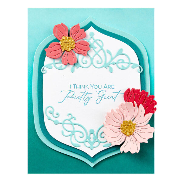 Spellbinders New Beginnings Timeless Sentiments Press Plates From the Timeless Collection