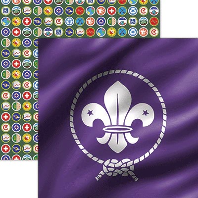 Reminisce Be Prepared 12X12 the World Scout Emblem