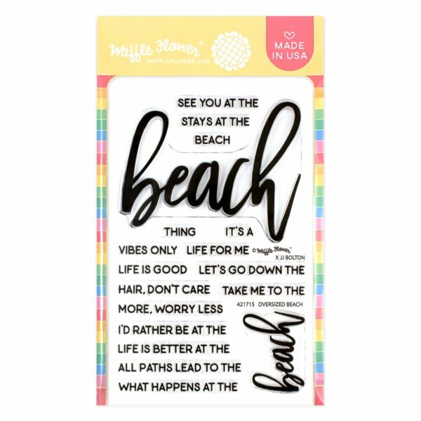 WAFFLE FLOWER STAMP/DIE OVERSIZED BEACH COMBO
