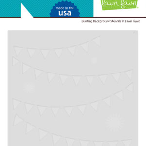 Lawn Fawn Stencil Bunting Background