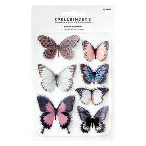 Spellbinders Sunrise Butterflies Stickers From the Timeless Collection