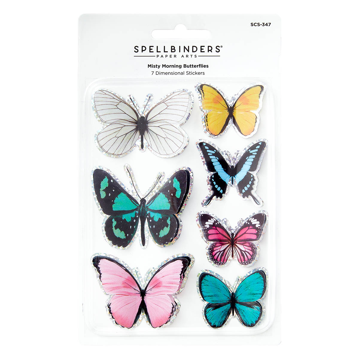 Spellbinders Misty Morning Butterflies Stickers From the Timeless Collection