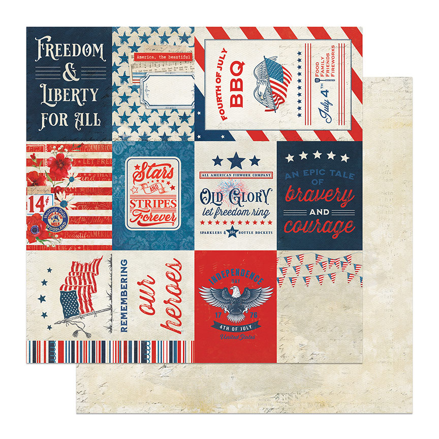 Photo Play With Liberty 12X12 Old Glory