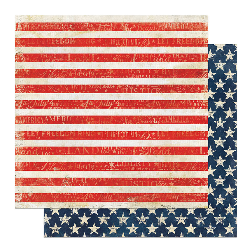 Photo Play With Liberty 12X12 Stars & Stripes