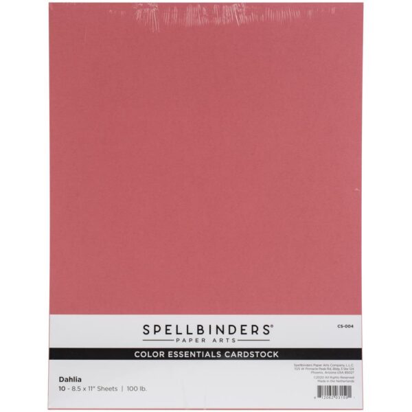 SPELLBINDERS 8.5X11 DAHLIA CARDSTOCK