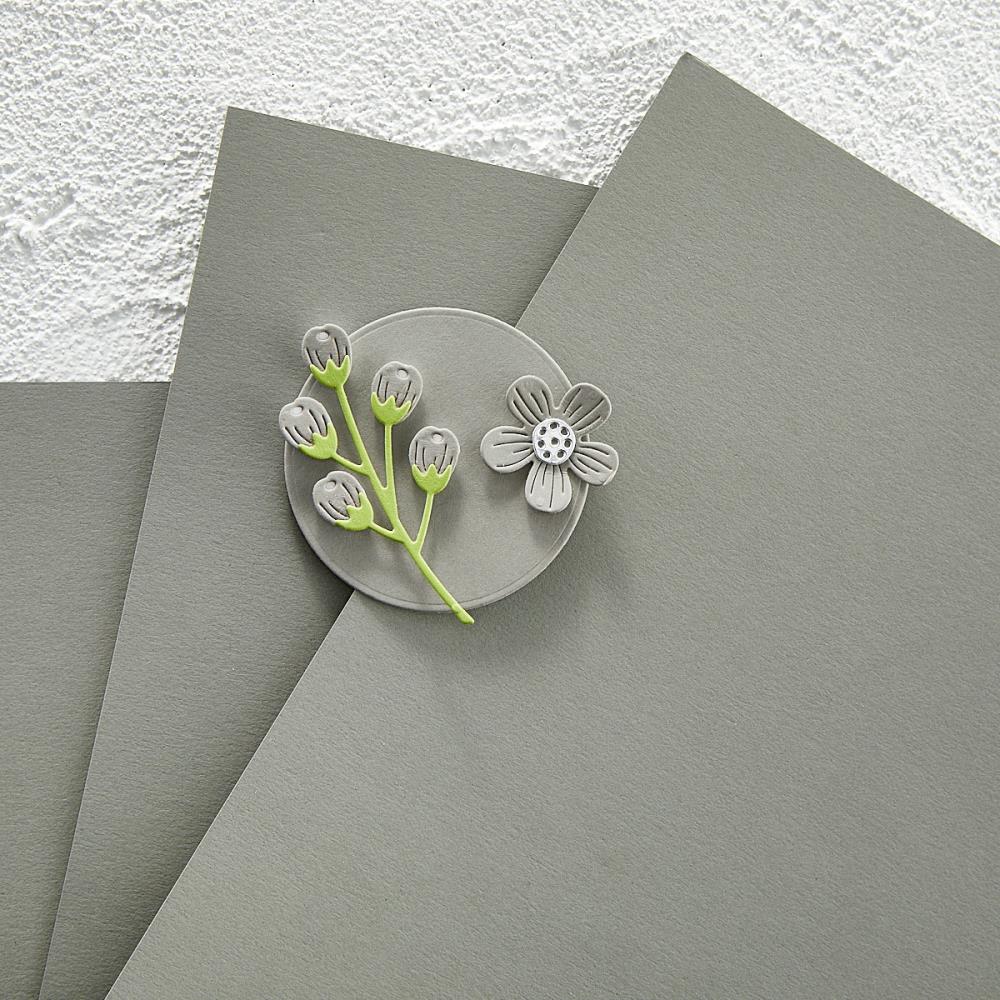 SPELLBINDERS 8.5×11 LUNAR GRAY CARDSTOCK