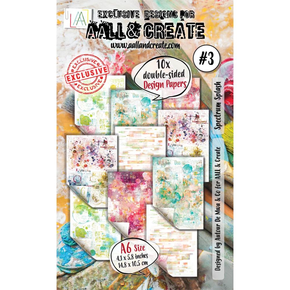 AALL & CREATE PAPER A6 SPECTRUM SPLASH