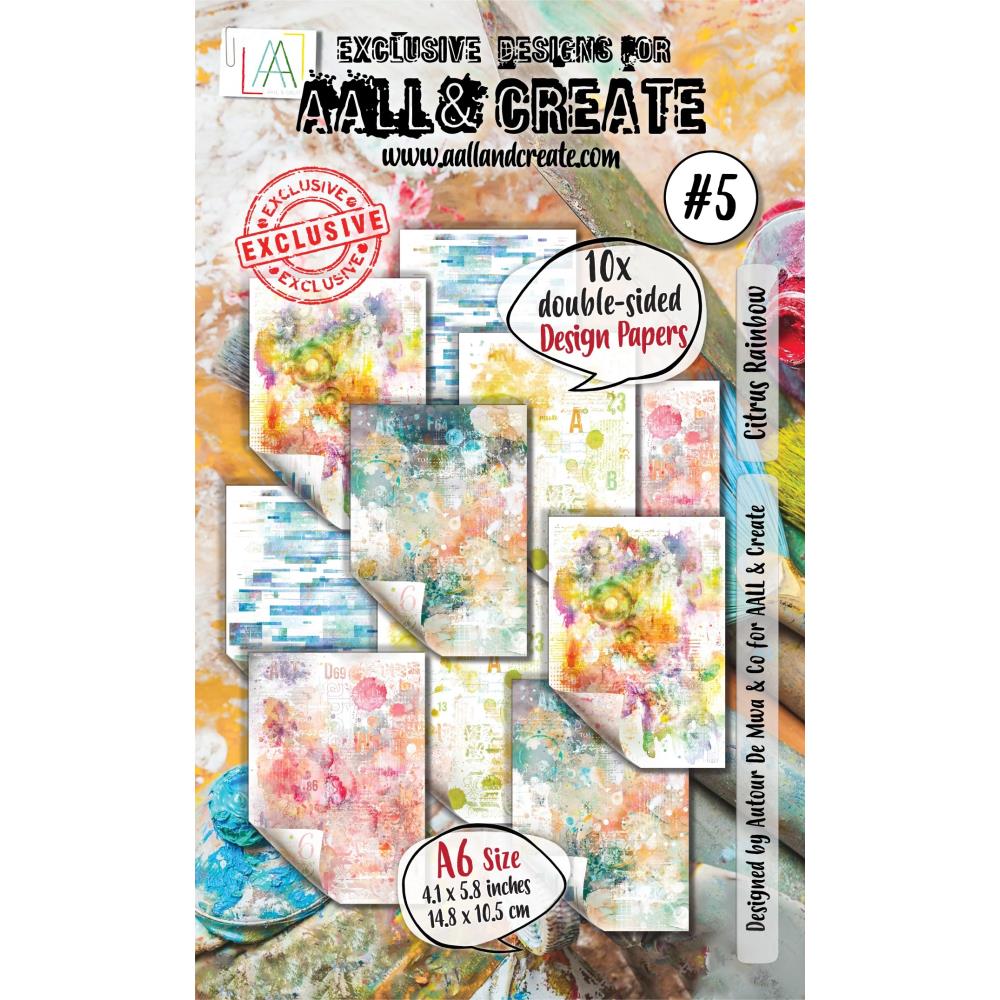 AALL & CREATE PAPER A6 CITRUS RAINBOW