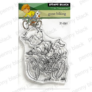 Penny Black Stamp Gone Biking