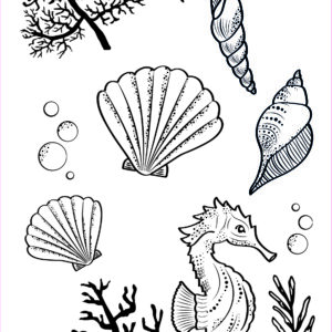 Sizzix Clear Stamps Set 15PK Ocean Elements By Lisa Jones