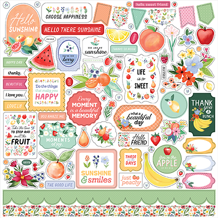 Carta Bella Fruit Stand Element Sticker