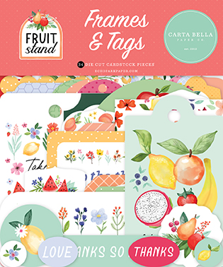 Carta Bella Fruit Stand Frames & Tags