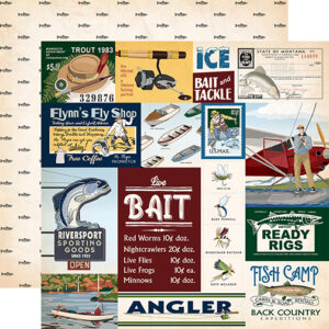 Carta Bella Gone Fishing 12X12 Multi Journaling Cards