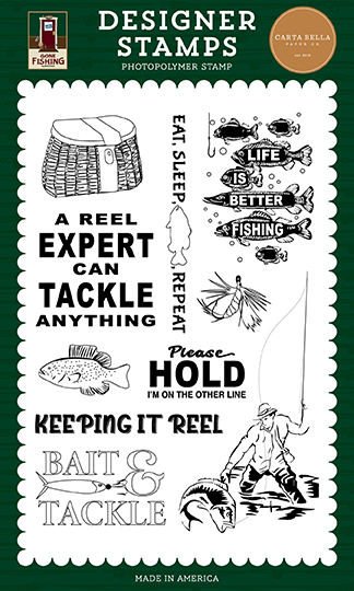 Carta Bella Gone Fishing Stamp Keeping It Reel