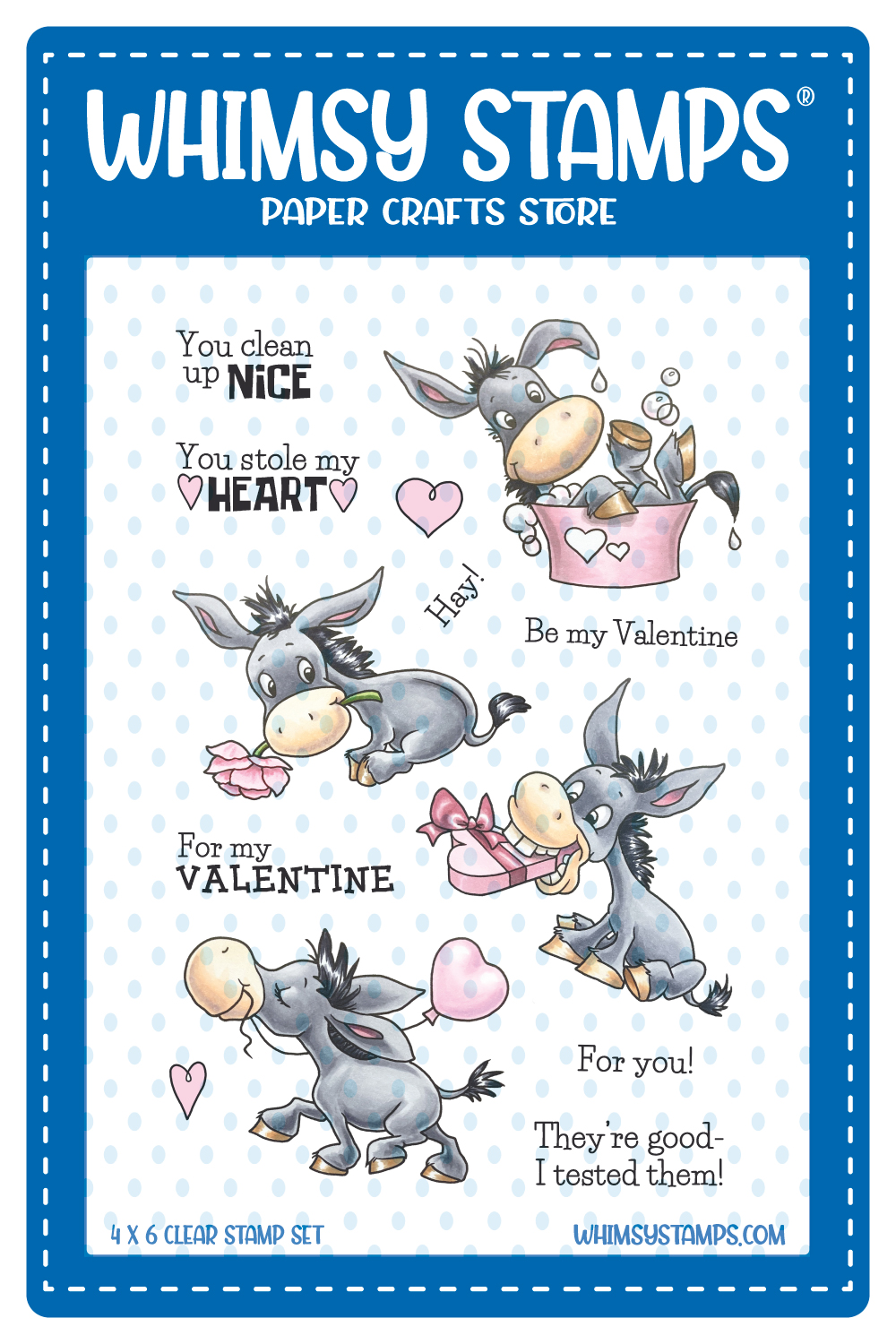 Whimsy Stamp Donkey Love