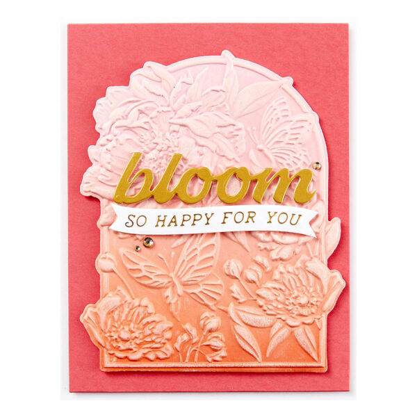 Spellbinders Floral For You 3D Emboss & Cut Folder From the Sealed 3D Botanicals Collection