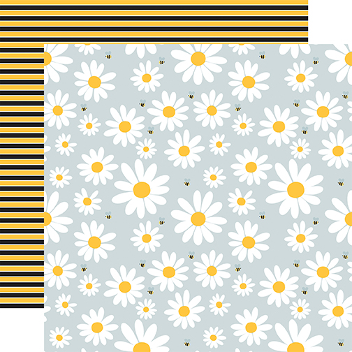 Echo Park Happy As Can Bee 12X12 Lovely Bee Daisies