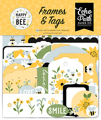 Echo Park Happy As Can Bee Frames & Tags
