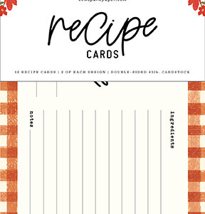 Echo Park Hello Autumn Recipe Cards