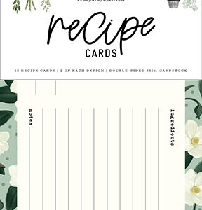 Echo Park Home Again Recipe Cards