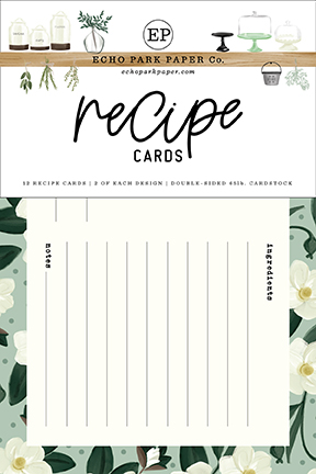 Echo Park Home Again Recipe Cards