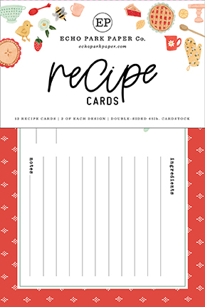 Echo Park Homemade Recipe Cards