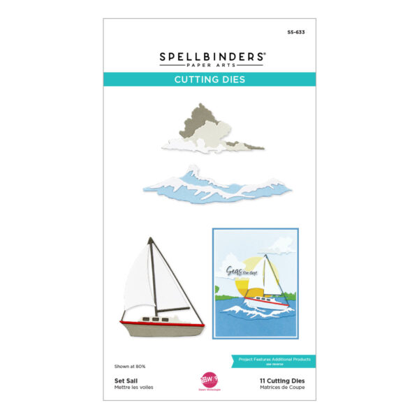 Spellbinders Set Sail Etched Dies From the Fair Winds Collection By Dawn Woleslagle